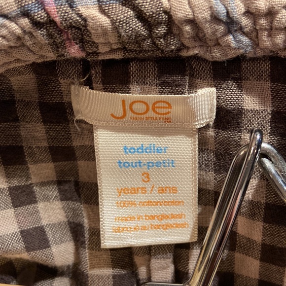 BUNDLE DISCOUNTS! Sz 3 Joe Fresh Plaid Tunic shirt Girls - Picture 7 of 8